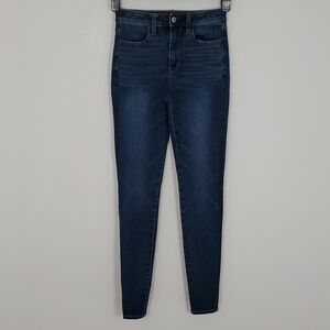 AMERICAN Eagle 360 next level stretch dark wash super high rise jeggings